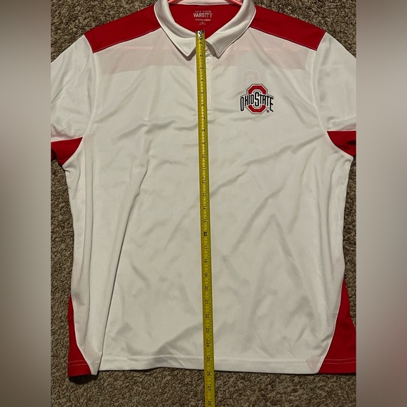 Ohio State Polo Shirt White Red Buckeyes Football Varsity Men’s Size XL NEW - Picture 6 of 10